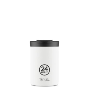 24Bottles Travel Tumbler (350ml) rozsdamentes acél bögre, Ice White