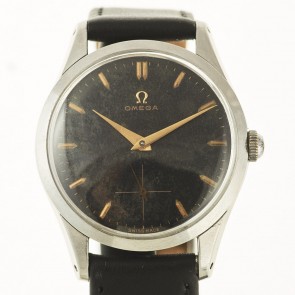 Omega with black watchface from 1954