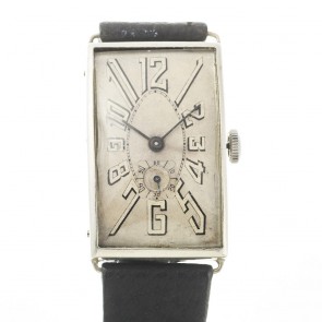 Art Deco Jumbo silver Watch